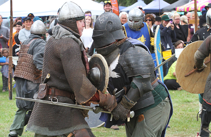 Medieval Market : Swords and Armour : Medieval Fighting : Levin : New Zealand : Richard Moore : Journalist : Photographer :